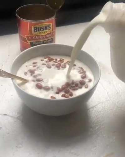 Baked Beans with milk