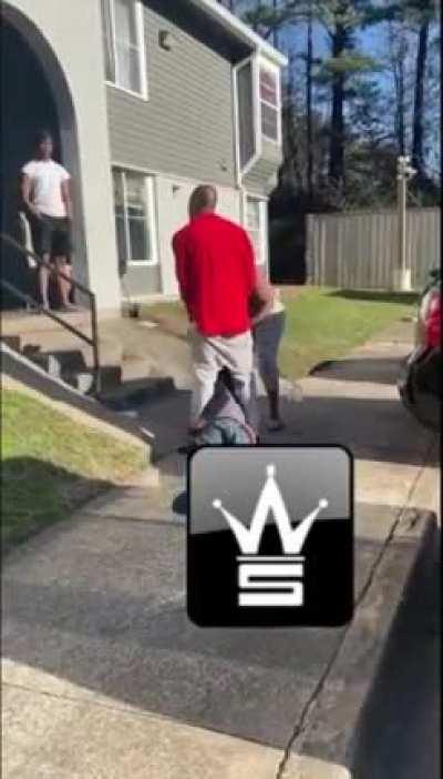 Crazed man allegedly punches 9 year old little girl in the eye and her father catches him—from WorkdStar sorry for watermark