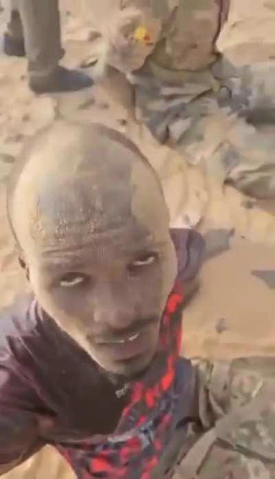 Two captured Wagner Group members after Mali ambush (one is apperently dead on second video)