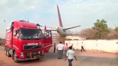 WCGW lifting a plane with a crane