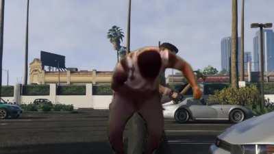 car shearer dances in GTAOL