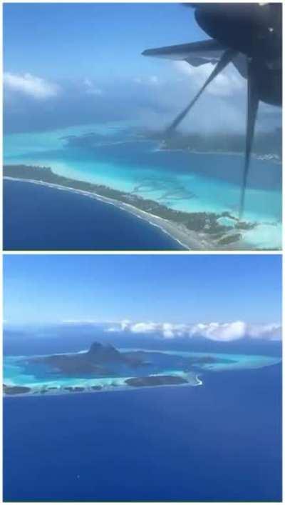 🔥 Flying over Bora Bora, Island, French