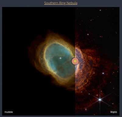 I made a tool to compare Webb's new images to Hubble!