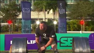 Oleksii Novikov On His Way To Winning The World's Strongest Man 2020 Deadlifts A World Record 1185 lbs Last November In Bradenton Florida At The Age Of 24.