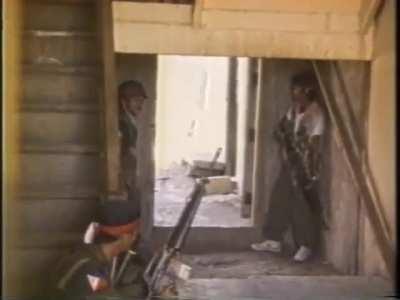 Actual footage of communist NPA raid on a municipal hall, Quezon Province, Philippines, 1988