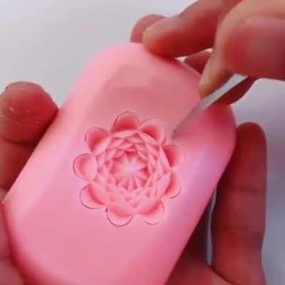 Making a piece of art out of soap