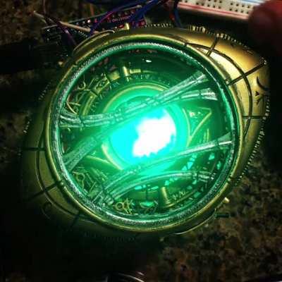 This 3D printed model of the eye of the Eye of Agamotto from Doctor Strange