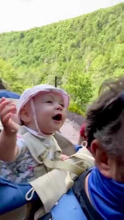 This Child’s reaction after being at Waterfall