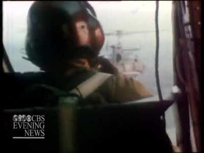 Vietnam War, CBS Evening News 1970: US Army platoon with a CBS News war correspondent team embedded, came under enemy fire during a jungle patrol near the Cambodian border somewhere in South Vietnam.