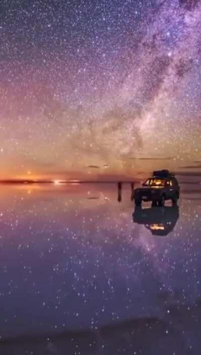 This time lapse of the Salt Flats in Bolivia