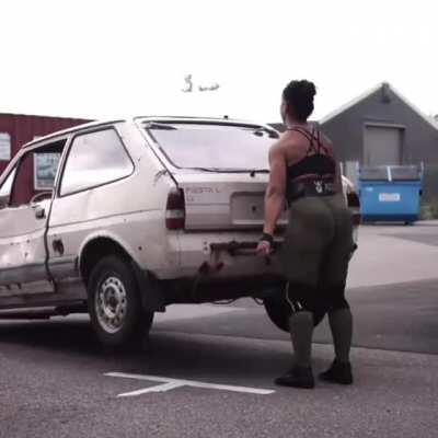 Deadlifting a car