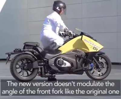 Self-balancing motorcycle