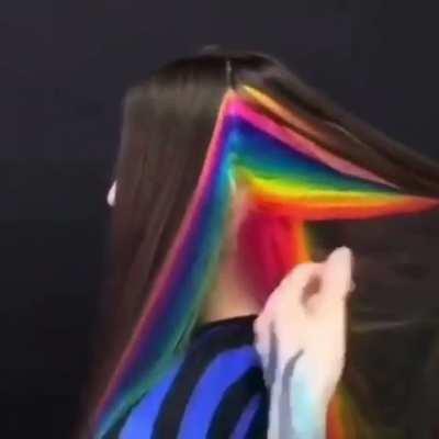 This Rainbow Hair Masterpiece