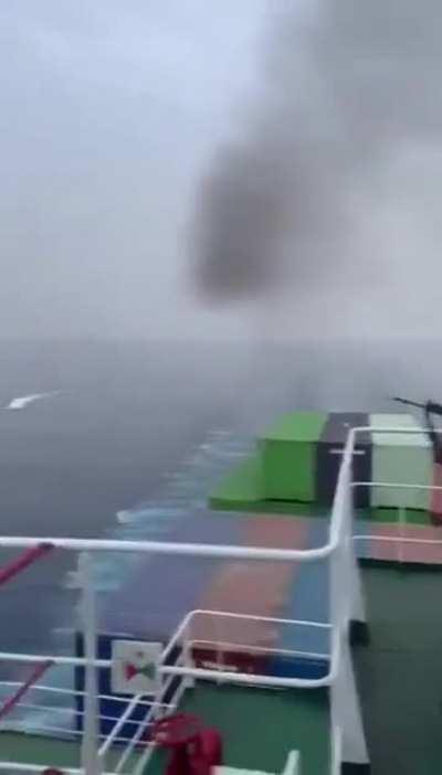 Cargo ship sailors defend against pirates