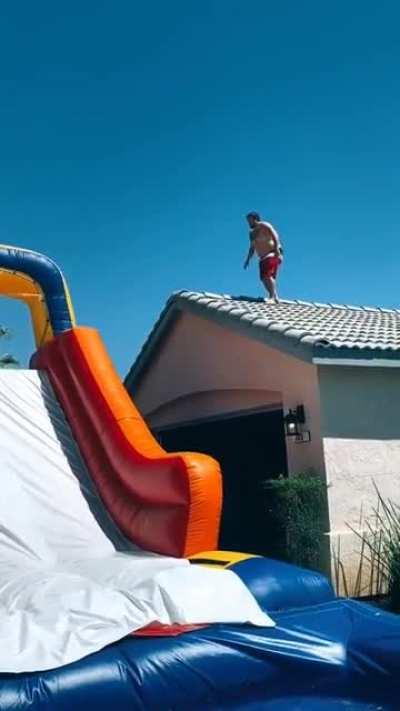 HMF while I try out this water slide