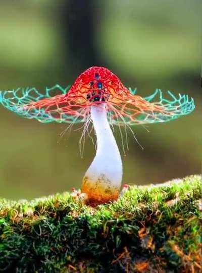 This vibrant mushroom