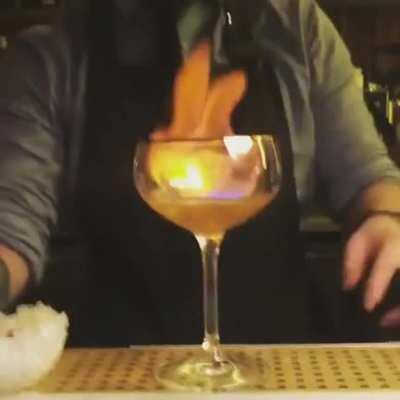 The way this bartender makes this drink, wait till the last step