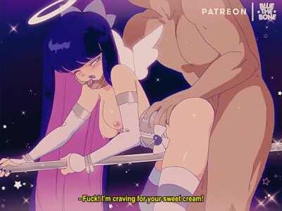 Stocking Anarchy - railed and hungry for cream (Bluethebone) [Panty &amp;amp; Stocking with Garterbelt]