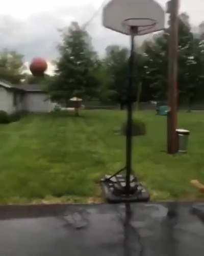 WCGW playing basket ball after rain?