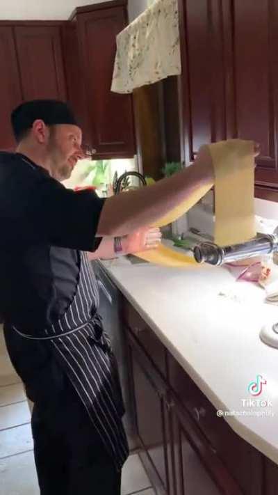 private chef making pasta