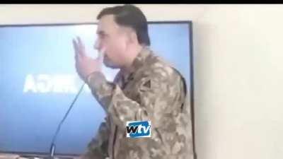 Mentally deranged haramkhor explaining how haramkhor army will do whatever they want and threatens people to support their operations.