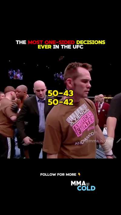 The most one-sided decisions in UFC history