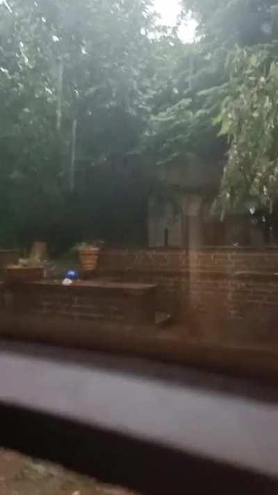 Some time ago it was storming for a few days, i randomly took a video when the rain was especially strong