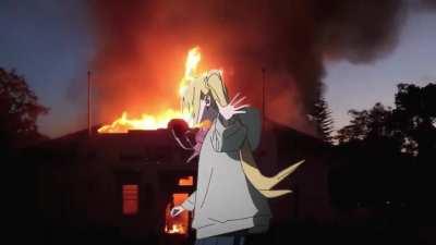 nijika and peppy burns down a church.. (REAL)