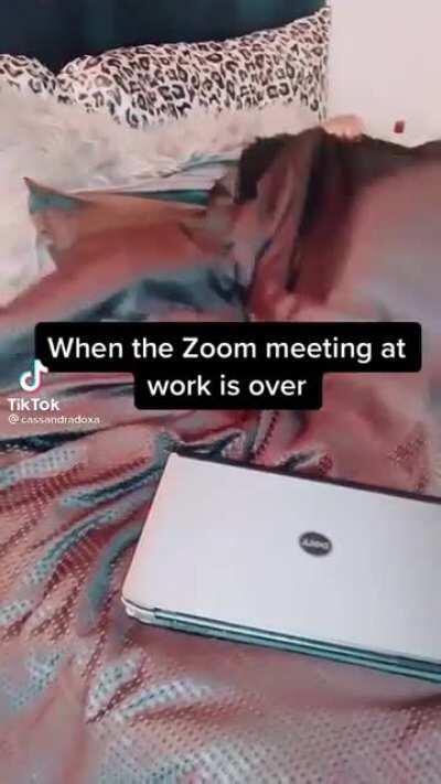 When the Zoom meeting ends