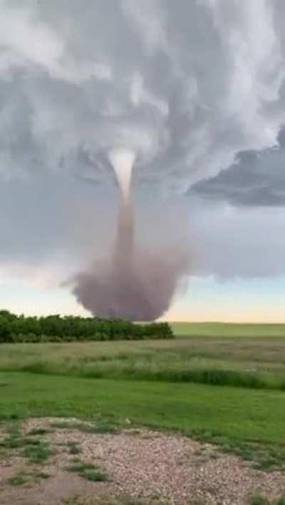 This peaceful little tornado in South Dakota