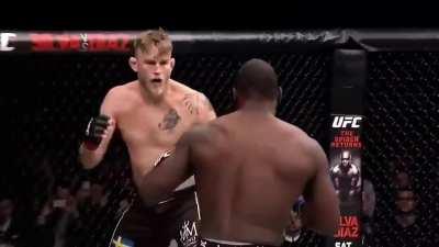 Anthony Johnson vs. Alexander Gustafsson.( Terrifying TKO )