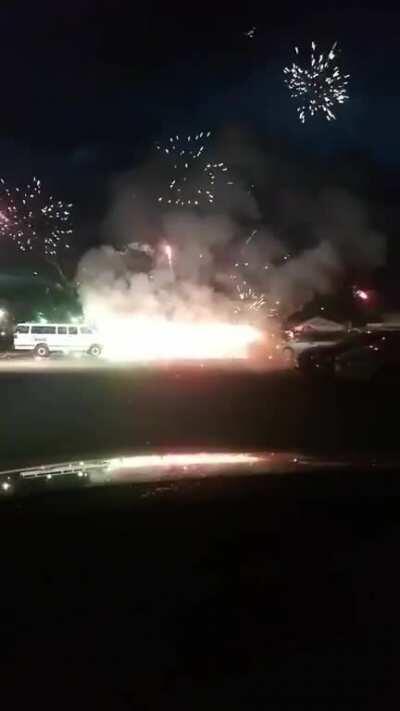 Fireworks stand explodes, El Paso TX, 7/1/2020