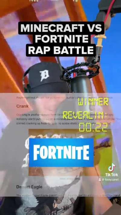 Minecraft Vs Fortnite Battle Rap