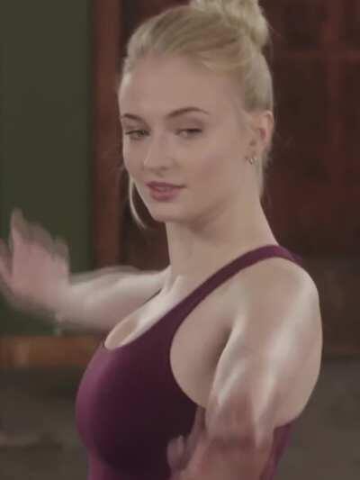 Sophie Turner looking busty