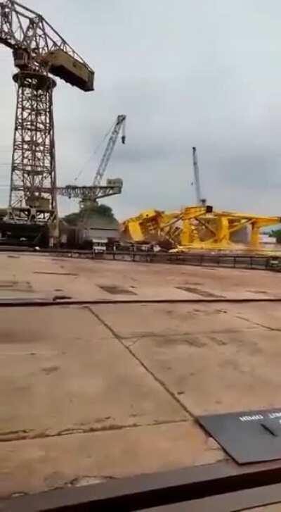 01 Aug, 2020: 11 killed as crane collapses at Hindustan Shipyard Limited in Visakhapatnam, India