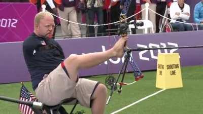 Man Born with no arms becomes competitive archer.