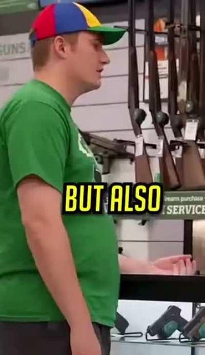 Harassing a gun store manager