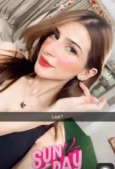 Busty paki Aisha Kamran cleavage