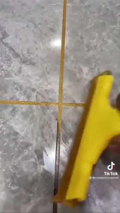 This glitter grout