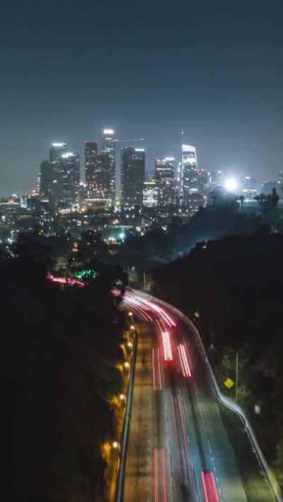 Freeway near Downtown Los Angeles