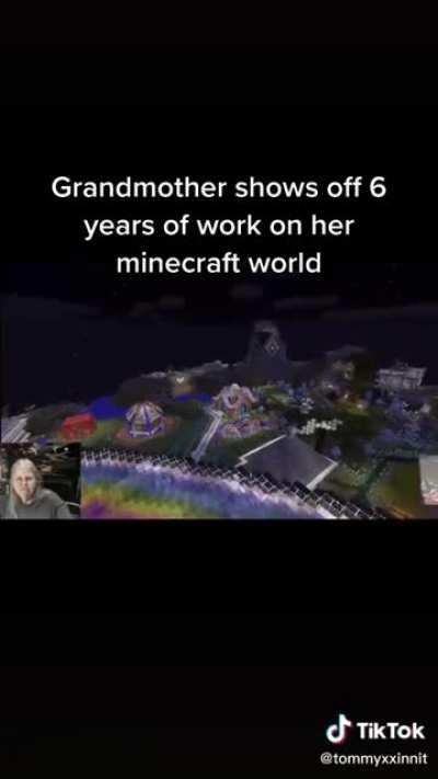 This Grandma spent 6 years making an amazing world on Minecraft