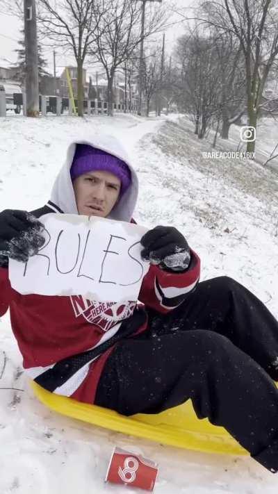 Torontonian Is Tired We Can’t Toboggan in Toronto so he Creates a Toboggan Club