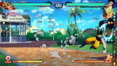 You can cancel Gogeta's ground/air lvl 1 early to give Gohan oki off lvl up. The safe jump covers both up and down tech and hits meaty.