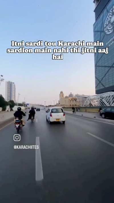 Aaj Sardi q hia Karachi mein 