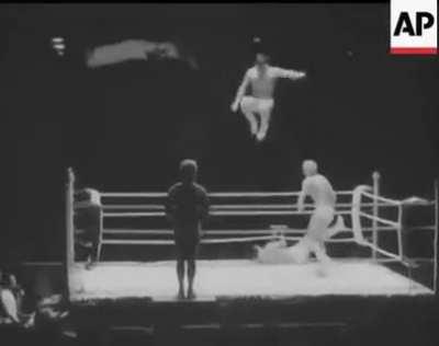 This is pretty wild! Wrestling from the 1960's in France