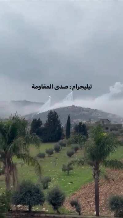 IDF artillery rains on hizb targets in Lebanon today 7/12/23