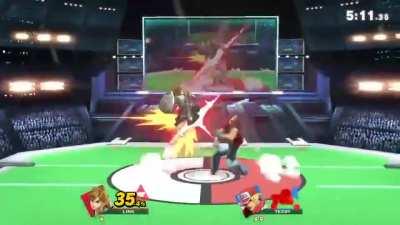 Attack in Smash Bros perfectly sync to music