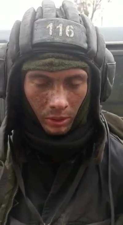 Russian captured tank operator.