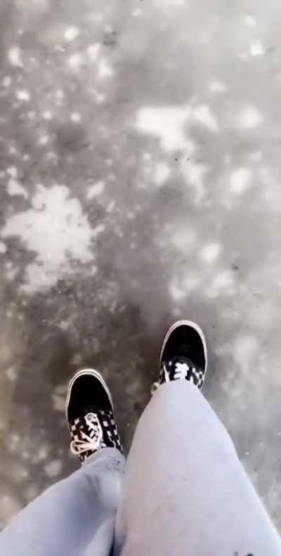 WCGW walking on thin ice