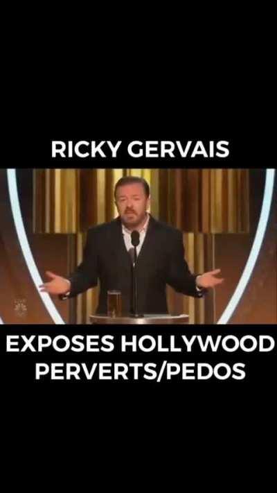 Ricky Gervais and his balls of steel.